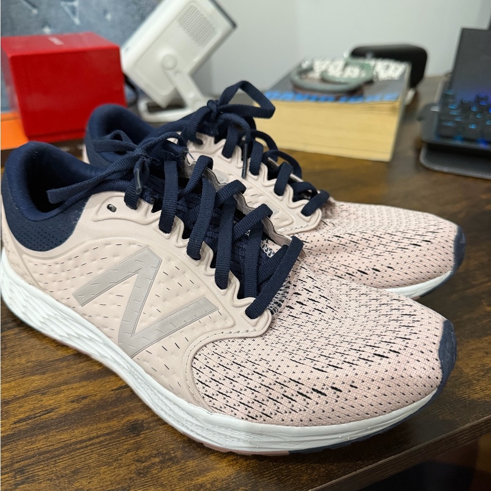 New Balance Pink and Navy Athletic Shoes